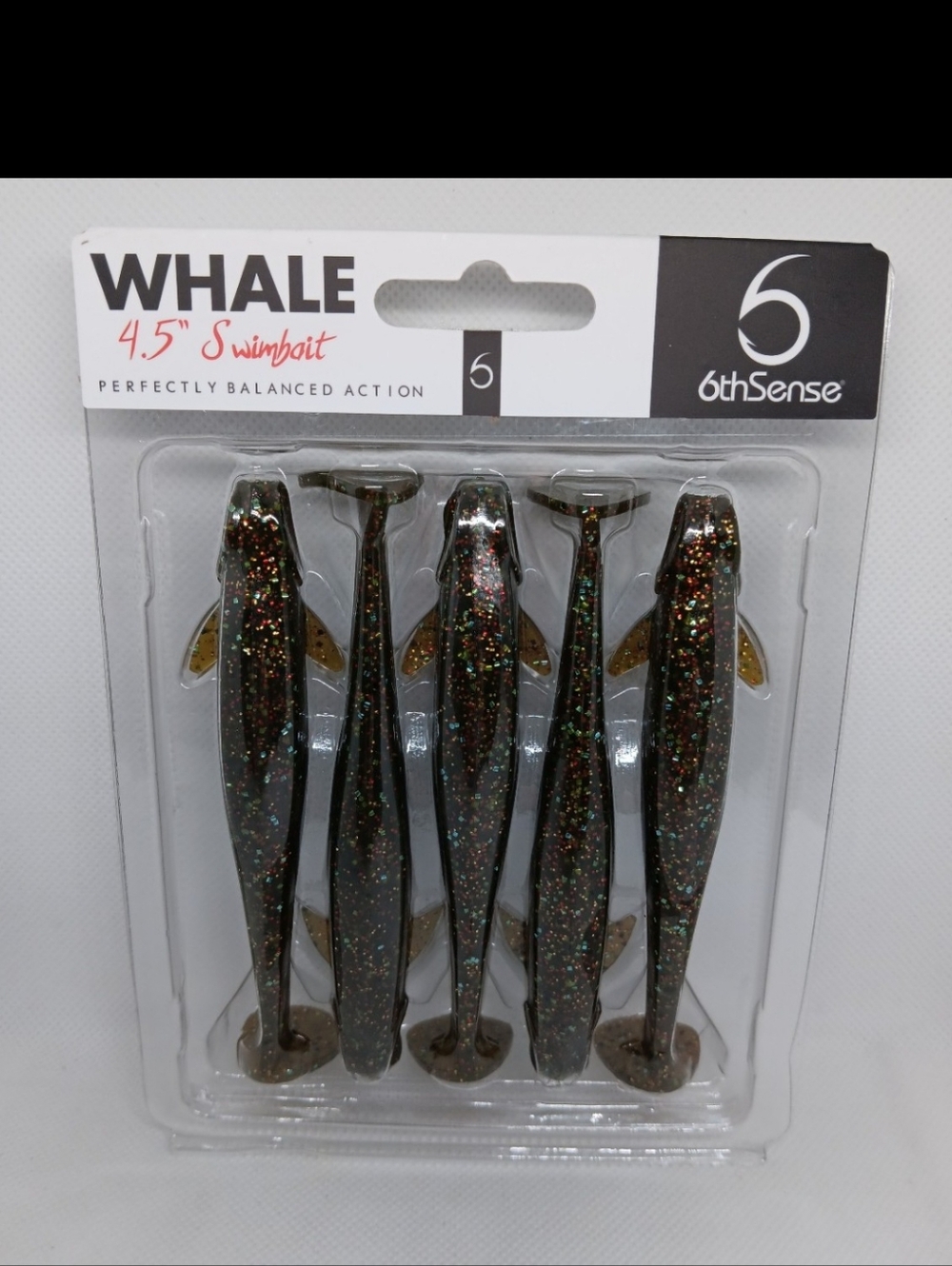 6th Sense Whale 4.5 Discontinued Color Green Pumpkin Juice Fishing Plastics NIP